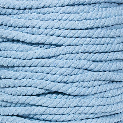 Super Soft 3 Strand Twisted Cotton Rope (Ice, 1/2 Inch x 10 Feet) - color: Ice, size: 10 Feet X 1/2 Inch