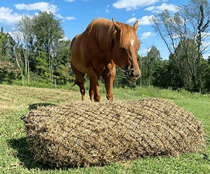 Derby Originals 90" XX-Large Slow Feed Hay Bale Net Holds 1-2 Full Bales of Hay for Horses and Goats - color: Yellow