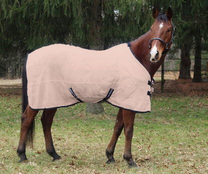 TuffRider Comfy Mesh Fly Sheet | UV Protection Horse Sheet, Standard Neck, 130 Grams Breathable Polyester Mesh- Adobe Rose- 72 - color: Adobe Rose, size: 72