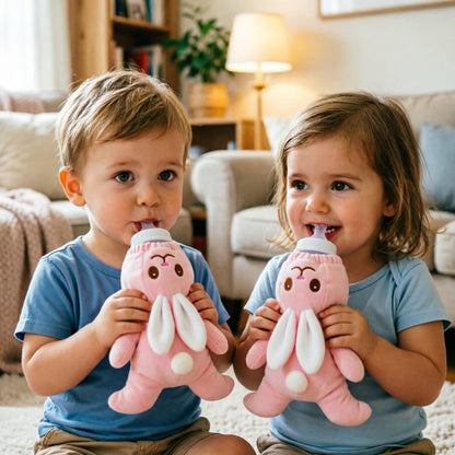 SZCQ Animal Baby Insulated Bottle Bags Milk Bottle Thermal Bag Plush Sleeve Covers Feeder Pouches Storage Cover Milk Pouch Soft Keep Warm Baby Thermal Holder - color: Bunny