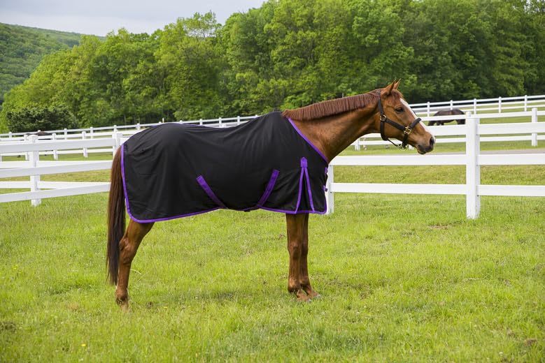 TUFFRIDER KOZY Komfort Stable Horse Sheet, Navy, 84-in