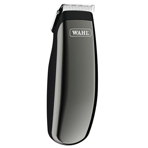 Wahl Professional Animal Super Pocket Pro Trimmer Kit, Black Chrome | Chrome Body, Ergonomic Design for Complete Control, Ideal for Face, Ears and Paw Touch-Ups, Small for Concealed Trimming
