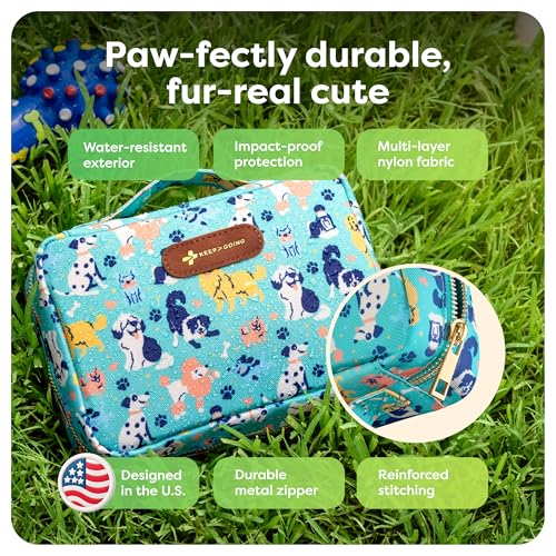 KeepGoing Pet First Aid Kit for Dogs & Cats, 99 Pc. Travel Emergency Kit