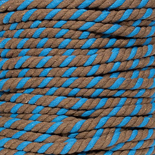 Super Soft 3 Strand Twisted Cotton Rope (Cookie Monster, 1/2 Inch x 10 Feet) - color: Cookie Monster, size: 10 Feet X 1/2 Inch