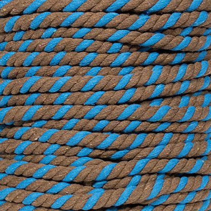 Super Soft 3 Strand Twisted Cotton Rope (Cookie Monster, 1/2 Inch x 10 Feet) - color: Cookie Monster, size: 10 Feet X 1/2 Inch
