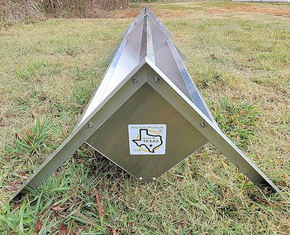 96 Inch 8 Ft Welded Aluminum Sheep & Goat V Trough Feeder with Anchors USA Made