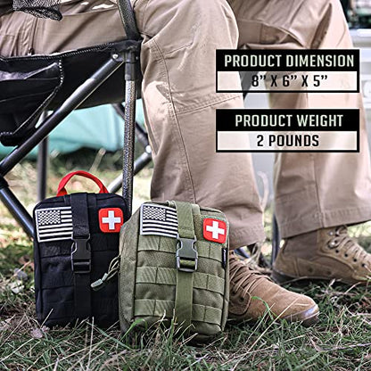 EVERLIT 250 Pcs Survival First Aid Kit - color: Camo