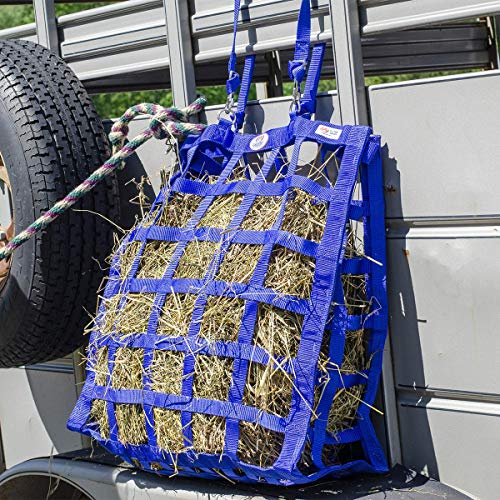 Derby Originals Easy Feeder Patented Four Sided Slow Feed Horse Hay Bag with Exclusive Super Tough Bottom