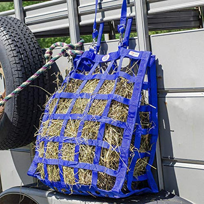 Derby Originals Easy Feeder Patented Four Sided Slow Feed Horse Hay Bag with Exclusive Super Tough Bottom