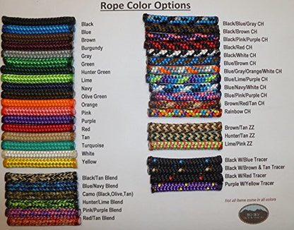 Horse Pocket Halter, Quick Catch Halter - 1/4" Polyester Rope - color: Black/White CH