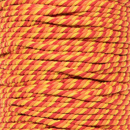 Super Soft 3 Strand Twisted Cotton Rope (Blazin, 1/2 Inch x 10 Feet) - color: Blazin, size: 10 Feet X 1/2 Inch