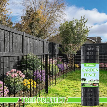 Black PVC Coated Welded Wire Fencing,2"x2" 16 Gauge,72inch H x 100ft L Garden Wire Fence Roll,2/3/4/5/6ft Tall x 50/100 ft Long Vinyl Coating Metal Wire Mesh for Yard,Farm,Dog,Vegetable Protection - color: Black, size: 2"x2" 72inx100ft