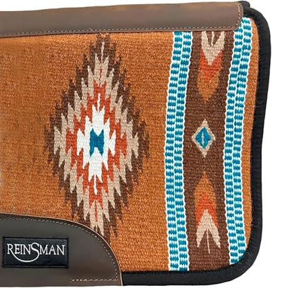Reinsman APEX Ranahan Tacky Too Soft Breathable Non-Slip Shock-Absorbing Fleece-Lined Moisture-Wicking Contoured Back Protection Horse Riding Saddle Pad - color: Brown
