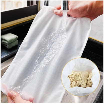 2 Pack Food Grade Soy Milk Filter Bags, 200 Micron Fine Mesh Bag Food Strainer for Nut Milk and Cold Brew