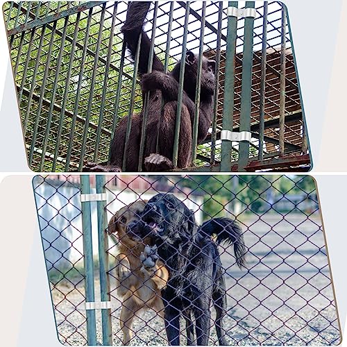Hicarer 20 Pcs Chain Link Fence Panel Clamps 1-3/8" Saddle Dog Kennel Panel Clamps for Round Pipe Panel Frame and Chain Link Fencing