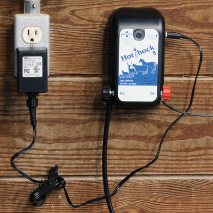 Premier 1 HotShock 5 AC/DC Fence Energizer, 0.5 Joule Output