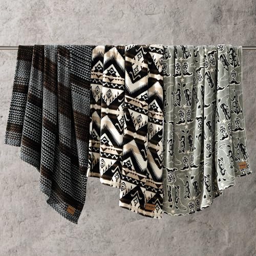 Wrangler - Blanket, Polyester, Medium Weight, Year-Round Comfort - color: Jesse Brown, size: 50" x 70"