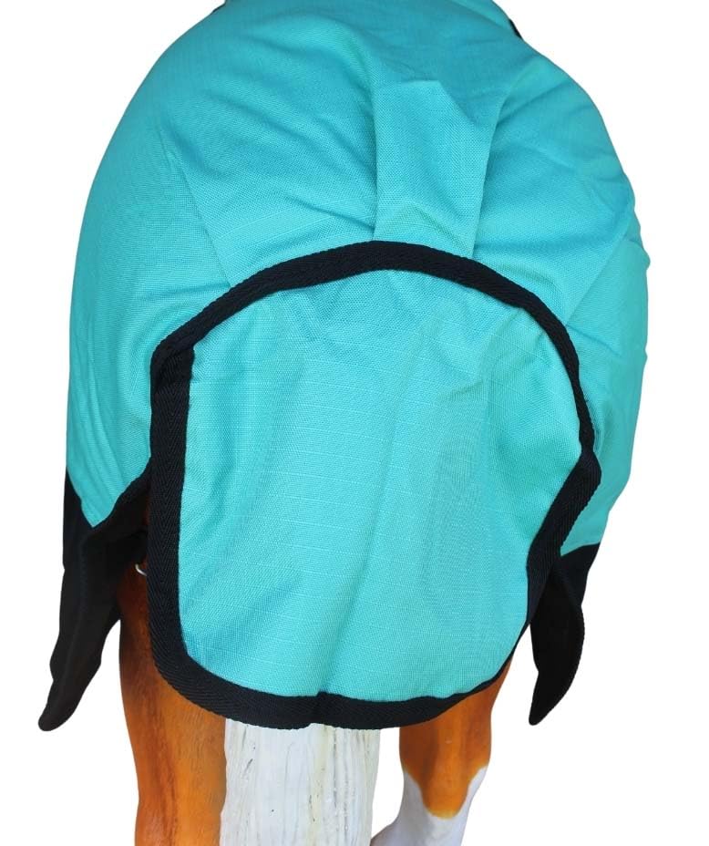Challenger 1200D Miniature Weanling Donkey Foal Pony Horse Winter Blanket 51936B - color: Turquoise Black, size: 60 Inches