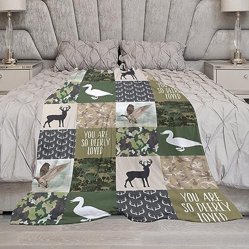 Hunting Blanket - Flannel Throw Blanket, 40"x50", Camouflage, Comfort Plus, Adults, All Seasons - color: Hunting D1, size: 40"x50"