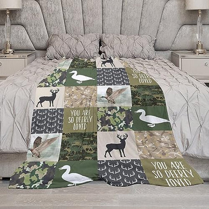 Hunting Blanket - Flannel Throw Blanket, 40"x50", Camouflage, Comfort Plus, Adults, All Seasons - color: Hunting D1, size: 40"x50"
