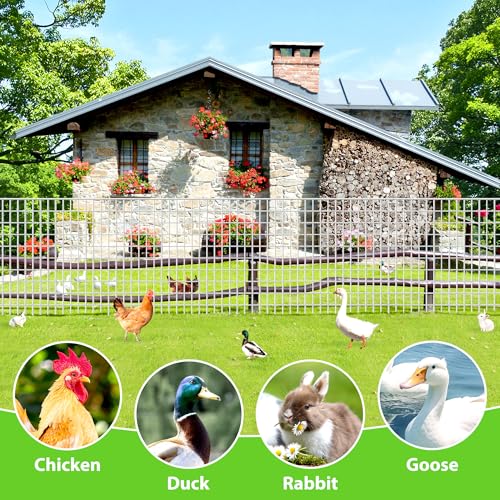 Metal Garden Fence, Hot Dip Galvanized After Welding, 2"x3" 16 Gauge, 72inch H x 100ft L Welded Wire Fencing,2/3/4/5/6ft Tallx50/100 ft Long Hardware Cloth for Yard,Farm,Chicken,Dog,Vegetable Protect - color: Galvanized, size: 2"x3" 72inx100ft