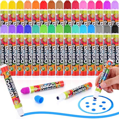 Crtiin 30 Pack Bingo Daubers Dot Markers, 30 Colors Bulk Kids Art