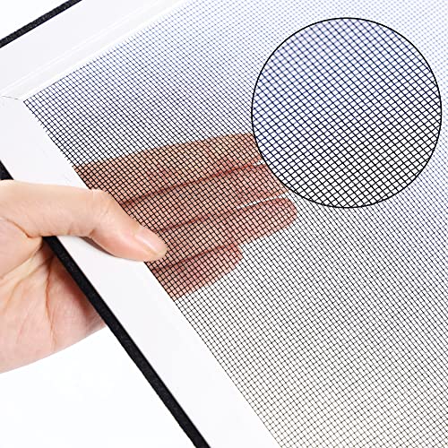 BAFLOTEX Adjustable Window Screens, 10.35 x 10.12-17.24 Inch, White, 2 Pack - color: White, size: 10"H*10-16"W, 2 Pack