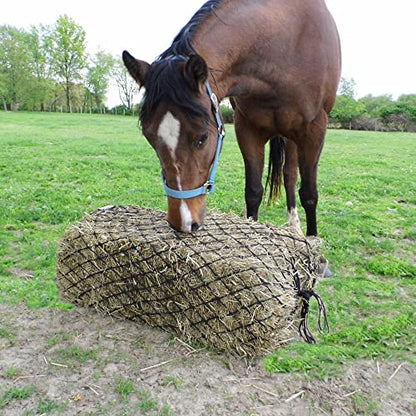 Derby Originals 90" XX-Large Slow Feed Hay Bale Net Holds 1-2 Full Bales of Hay for Horses and Goats - color: Black