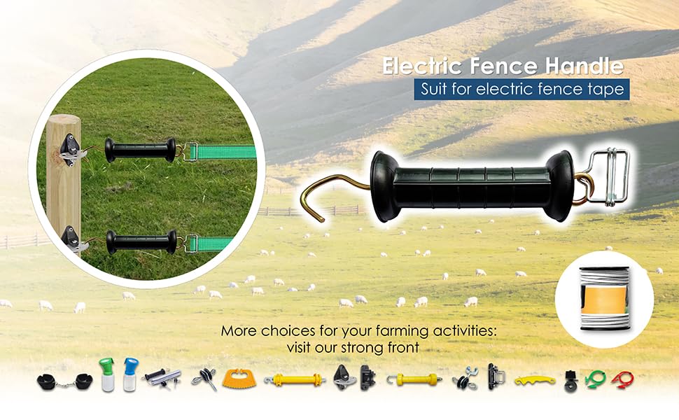 QMARK Electric Fence Gate Handle, 2 Pack