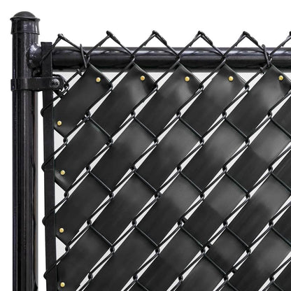 Chain Link Fence Privacy Tape 250 ft (40 SqFt) (Obsidian Black) | Gardening, Outdoor Wall, Balcony, Patio, Yard, Injury Prevention, Safety Fence Cover for Dog, Other Pet Hedge Slats - color: Obsidian Black
