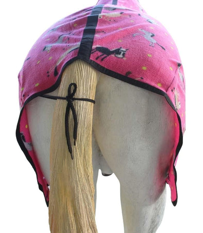 Challenger Horse Polar Fleece Cooler Exercise Blanket Wicks Moisture 43EE01 - color: Pink Pony, size: 68 inches