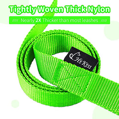 HIKISS Long Dog Leash Obedience Recall Training Agility Lead with Thickening Material for Large Dog - 15ft 20ft 30ft 50ft 100ft Training Leash(Green 15ft) - color: T5:Large Dog Thicken green, size: 15 Feet