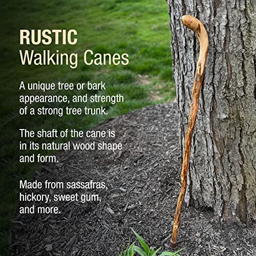 Brazos Wooden Walking Canes for Men and Women, Stable Walking Sticks for Seniors, Made in The USA - size: 37 Inch, style: Knob Root Hardwood 1