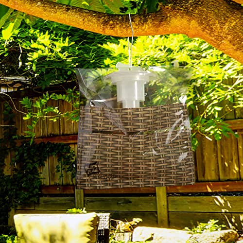 Black Flag Disposable Fly Trap, Attracts All Major Fly Species , 12 Pack | Attracts & Traps All Major Fly Species, Starts Working in Minutes, Includes Attractant, Leak Proof with Discreet Design