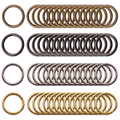 1 inch 25mm Metal Belt Buckle Hardware Assortment Webbing Strap Loops Clasp for Belt Craft DIY Accessories - style: O Rings