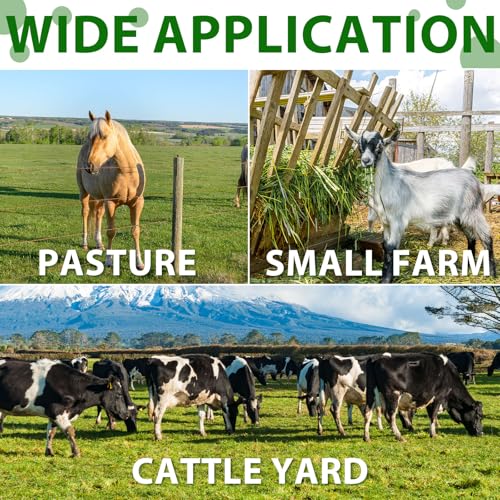 MorningRo 2 Pack 18 Inch Farm Gate Latch Farm Anchor Cane Bolt Livestock Fence Drop Rod Stop Tube Gate Stop for Farms Pastures