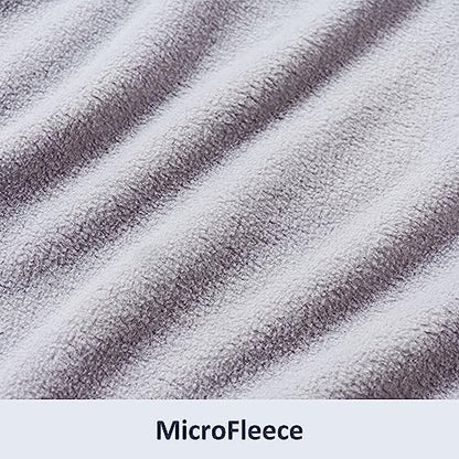 Berkshire Blanket Microfleece King Size Bed Blanket Chateau Gray,Lightweight Soft Breathable Plush Micro Fleece Blanket for Bed Couch Sofa,90x108 Inches - color: Chateau Gray, size: King/Cal King