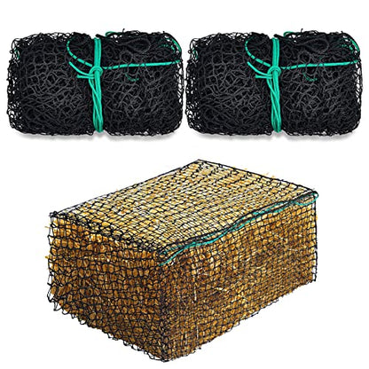 Riakrum 2 Pcs 47 x 20 x 20 Inch Large Square Bale Hay Net Horse