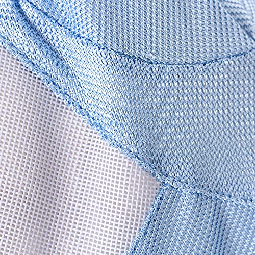 Horze Long Nose Fly Mask - Light Blue - Cob