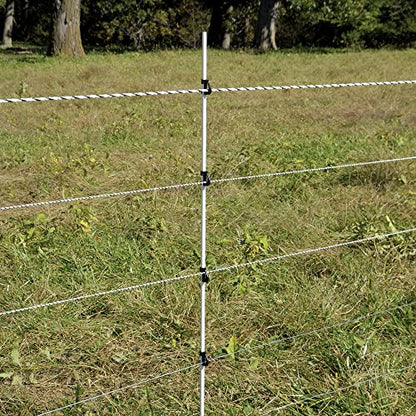 Premier 1 SnapOn Harp Clip Electric Fence Insulator (Pack of 25) | Harp design holds conductor without working free. Fits 3/8" posts & FiberRods. Holds polyrope, twine & tape. UV-treated. - style: 25 Pack