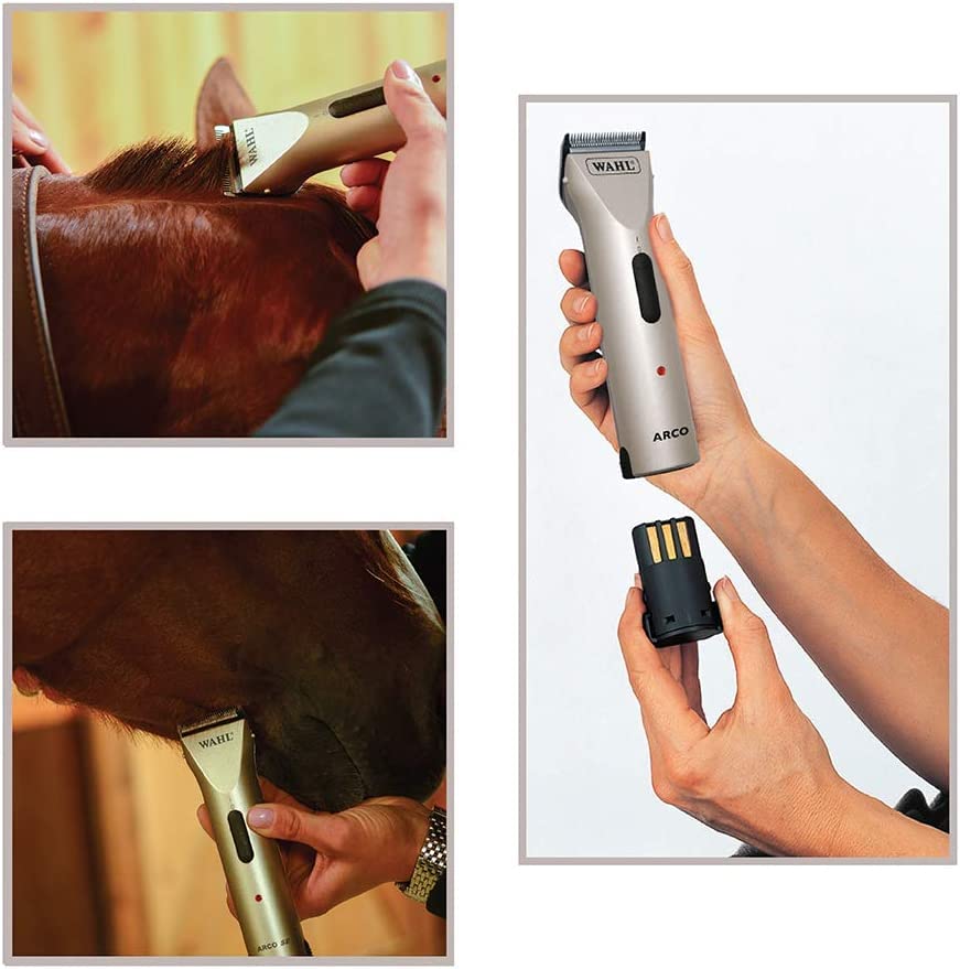 Wahl Professional Animal Arco Equine Horse Cordless Clipper Kit, Champagne (8786-800)