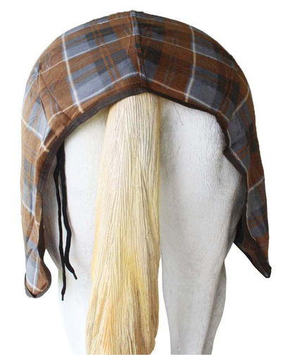 Challenger Horse Polar Fleece Cooler Exercise Blanket Wicks Moisture Winter Liner 43EE12 - color: Rust Plaid, size: 68 inches