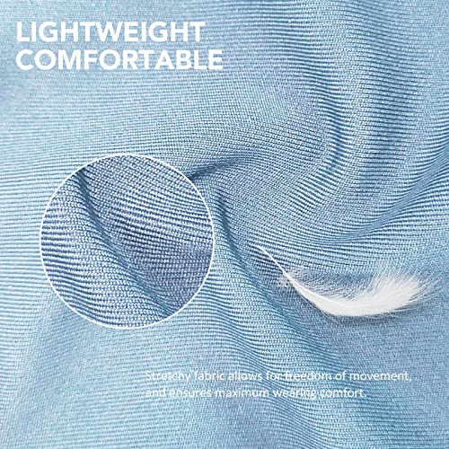 Harrison Howard Super Comfort Stretchy Fly Mask Large Eye Space with UV Protection Soft on Skin with Breathability ICY Blue M Cob - color: Icy Blue, size: Cob (Medium)