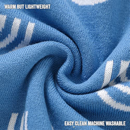 Baby Receiving Blanket Boys 100% Cotton Buttery Soft Cozy Receiving Swaddle Crib Stroller Blanket for Shower Gift Registry for Newborns, Infants, Toddlers (Rainbow - Blue) - color: 24 - Rainbow - Blue