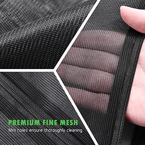 2 Pack Mesh Laundry Bags 24 x 32 inch Laundry Garment Bag Mesh Large Lingerie Wash Bags Zippered Garment Washing Net for Underwear Hosiery Blouse Sweater Dress Don't Drying, Melting 140-176℉ | Reusable Laundry Bag Mesh Lingerie Wash Bags Zippered for Unde