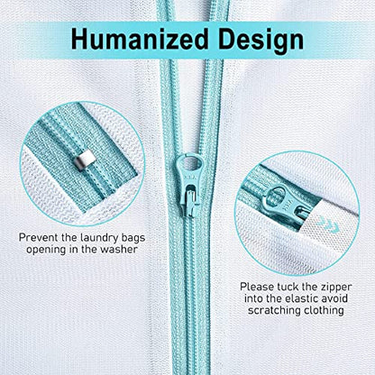 OTraki Mesh Washing Bags for Laundry 16x20 Inch Medium Mesh Bag Laundry Washer Delicates Lingerie Wash Machine Net Zipper Bag Heavy Duty Home Dorm Hotel Don't Drying, Melting 140-176℉, White - size: 16 x 20 inch