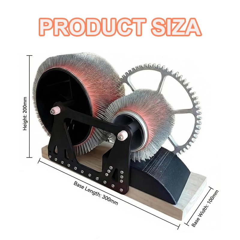 Sheep Fleece Drum Carder, Manual Wool Combing Machine, Fast Color Mixing, Combing, Spinning with Dual Drums, Wool Felt Color Mixer for Impurity Removal for DIY Craft Make Felt Animals