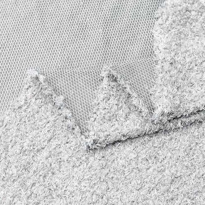 Surf turtle Light Grey Curly Teddy Fleece Faux Fur Fabric 36" x 59" - color: Light Grey, size: 36 x 59 inches