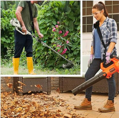 NeJesZoe Trimmer Strap Upgraded for Weed Shoulder Strap Easy Release Brush Cutter Harness Blower Strap Universal Compatible with EGO/Greenworks/DEWALT String Trimmers, Leaf Blower, Shrub Trimmer