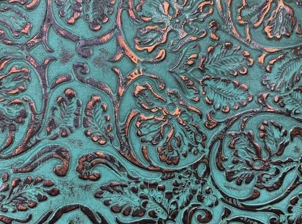 Southwestern Equine OrthoRide All Purpose Trail Riding Black Saddle Pad Made in the USA. - color: Black with Turquoise Bloom